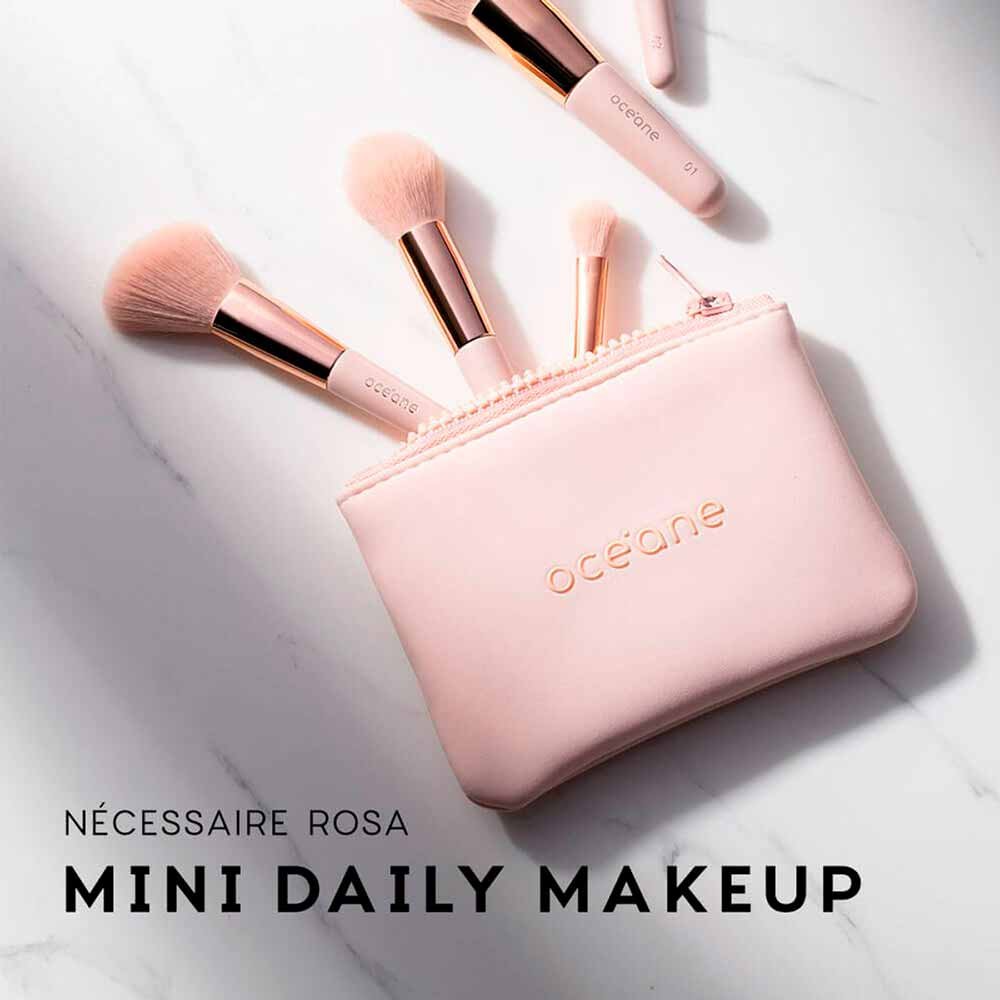 Mini Nécessarie Océane Daily Makeup Rosa ÚNICO 2