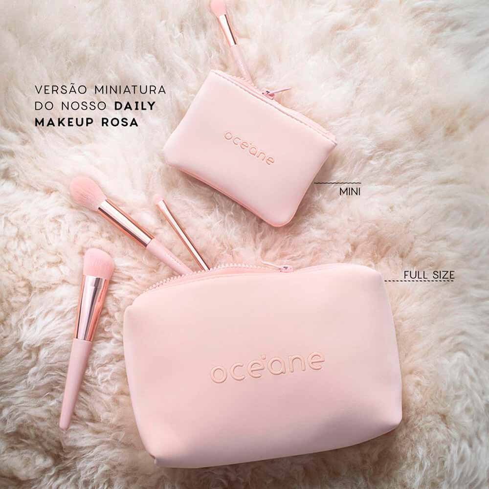 Mini Nécessarie Océane Daily Makeup Rosa ÚNICO 3
