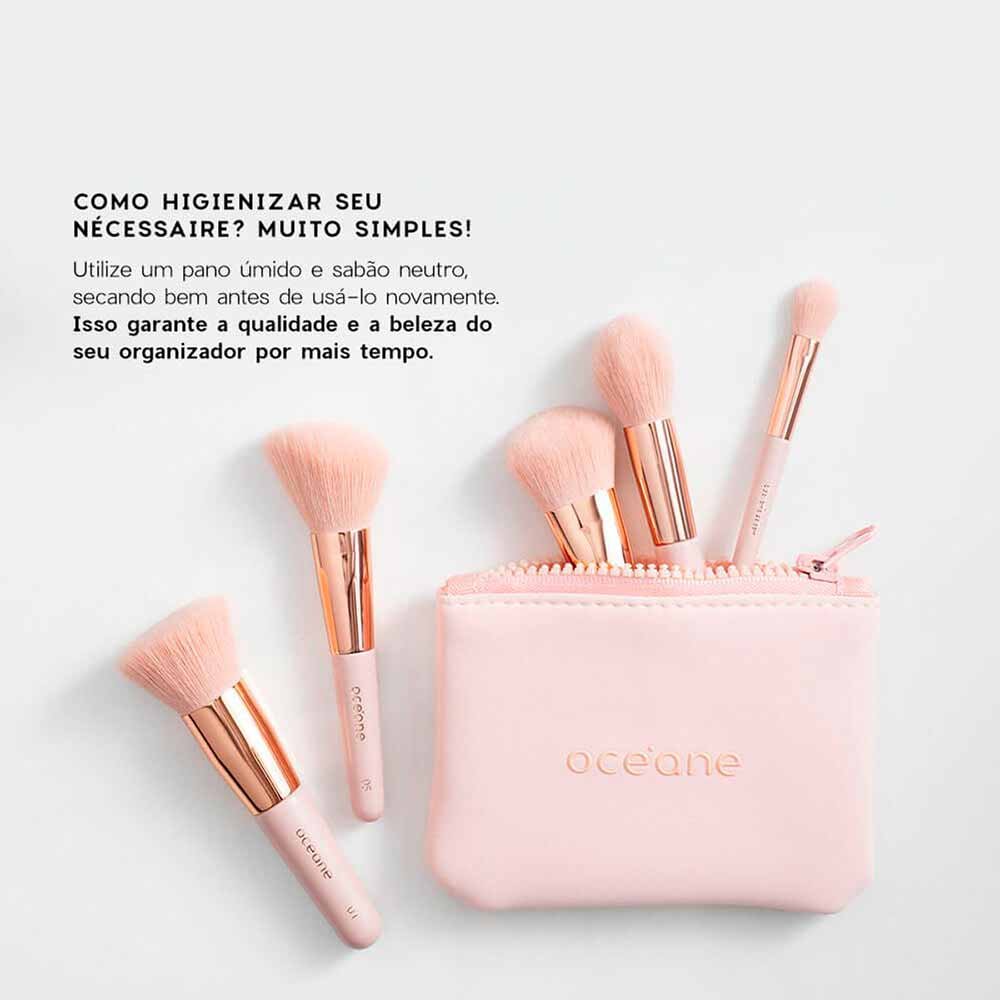 Mini Nécessarie Océane Daily Makeup Rosa ÚNICO 6