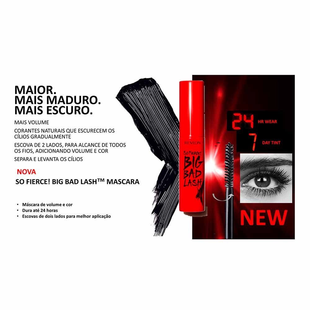 Máscara de Cílios Revlon So Fierce! Big Bad Lash 760 Blackest Black 4