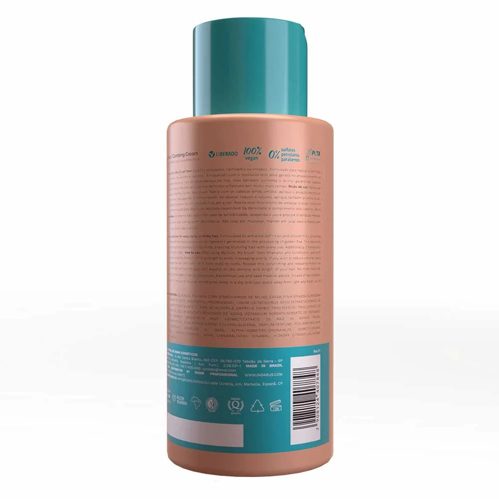 Inoar Teen Meu Cacho Meu Crush Creme de Pentear 500ml 2