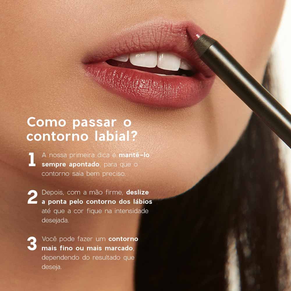 Lápis para Contorno Labial Océane Edition Lip Liner Rosa 8