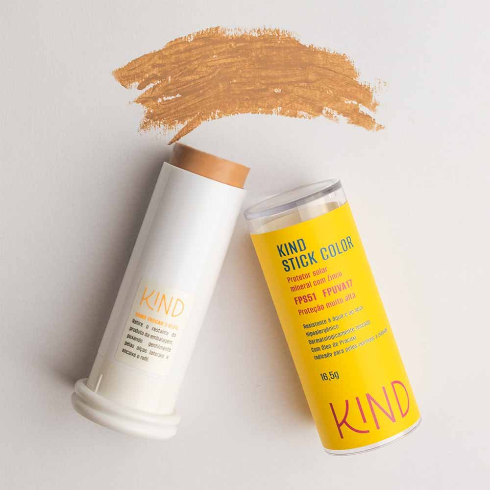 Proteção Solar Facial Kind Beauty Stick Color FPS 51 e FPUVA 17 K90 4