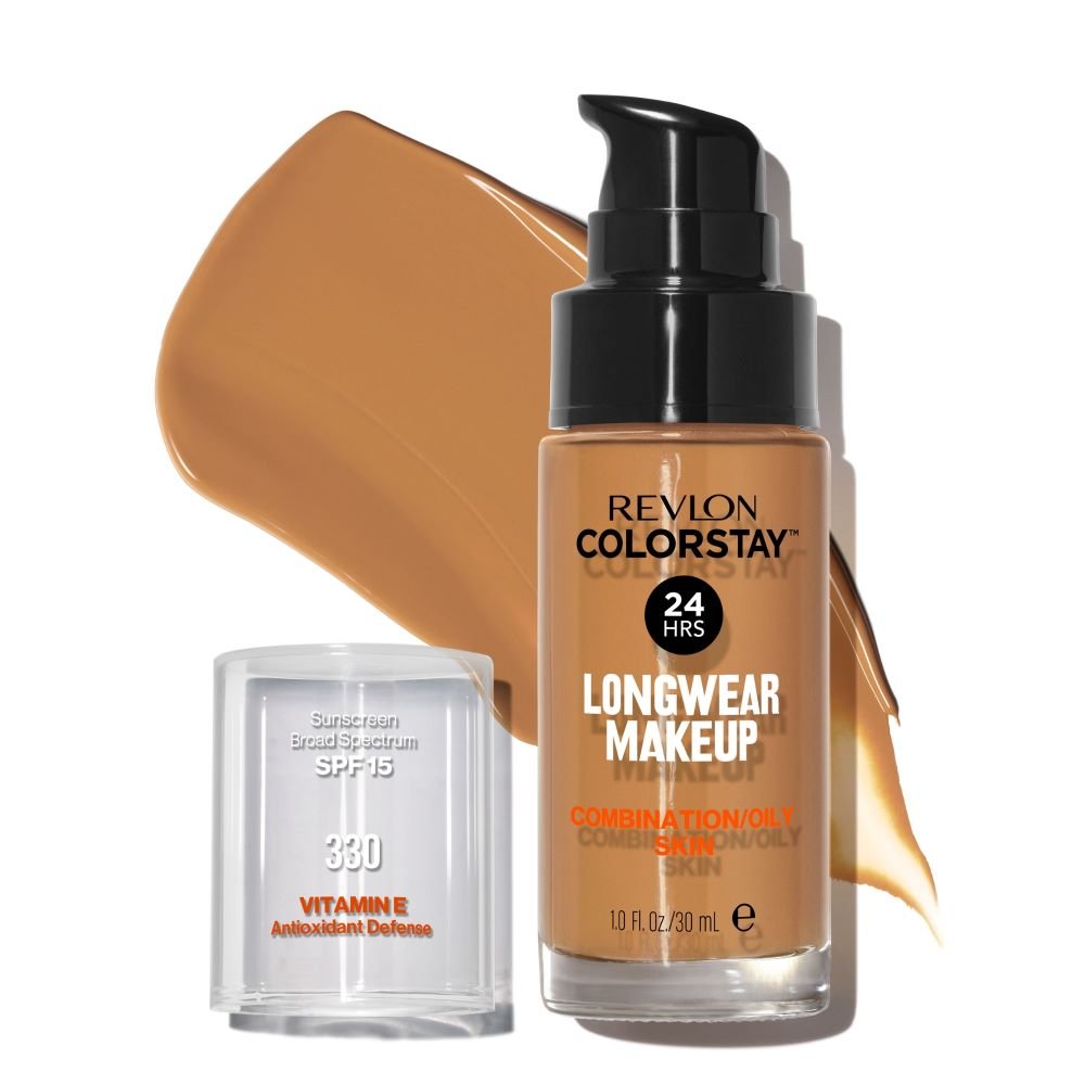 Base Líquida Revlon Colorstay Longwear Makeup Combination Oily Skin FPS 15 Natural Tan 4