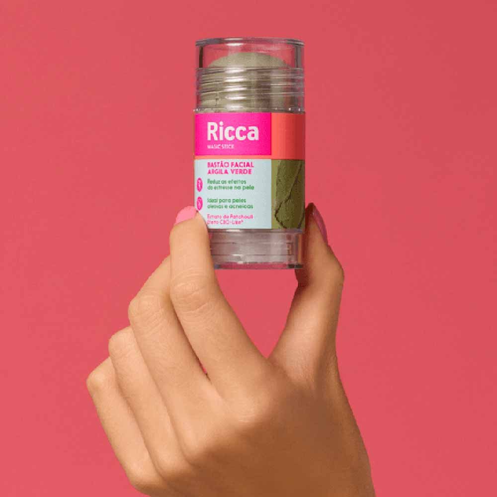 Bastão Facial Argila Verde Ricca ÚNICO 4