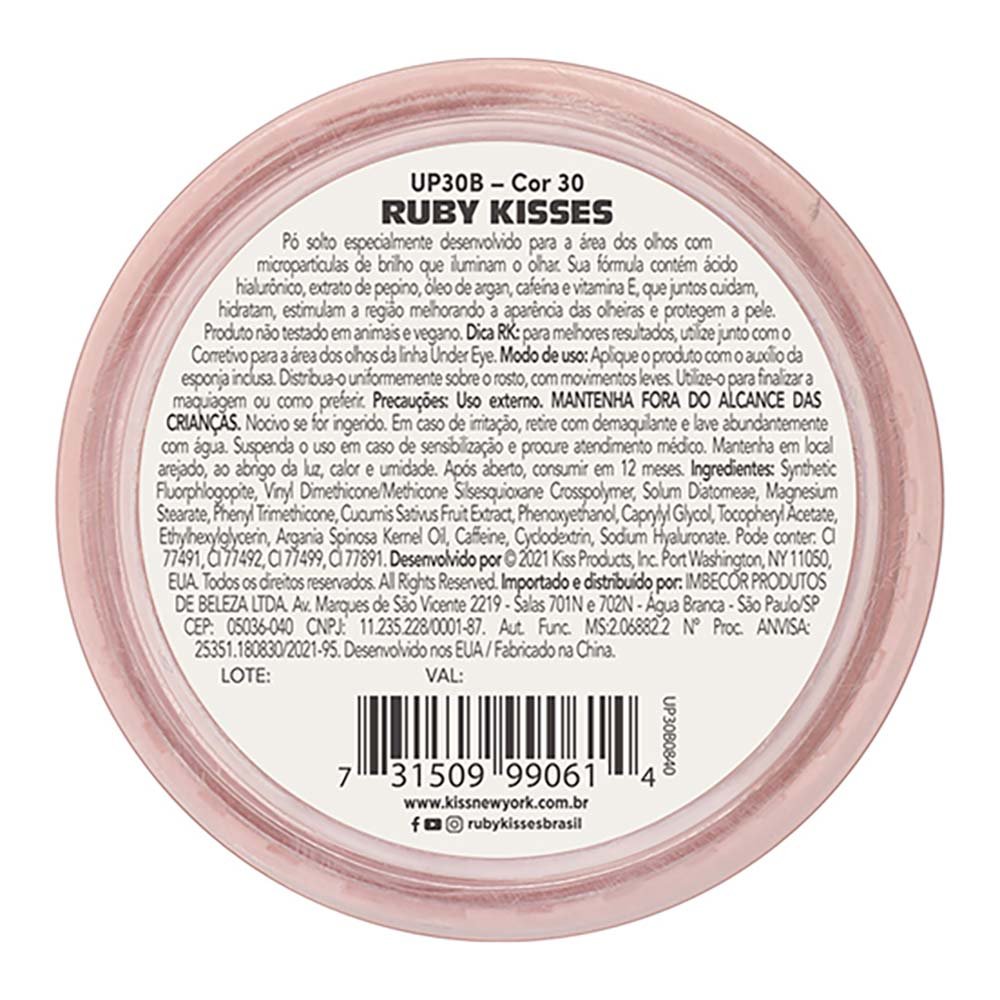 Pó Translúcido Ruby Kisses Under Eye Powder Cor 30 7