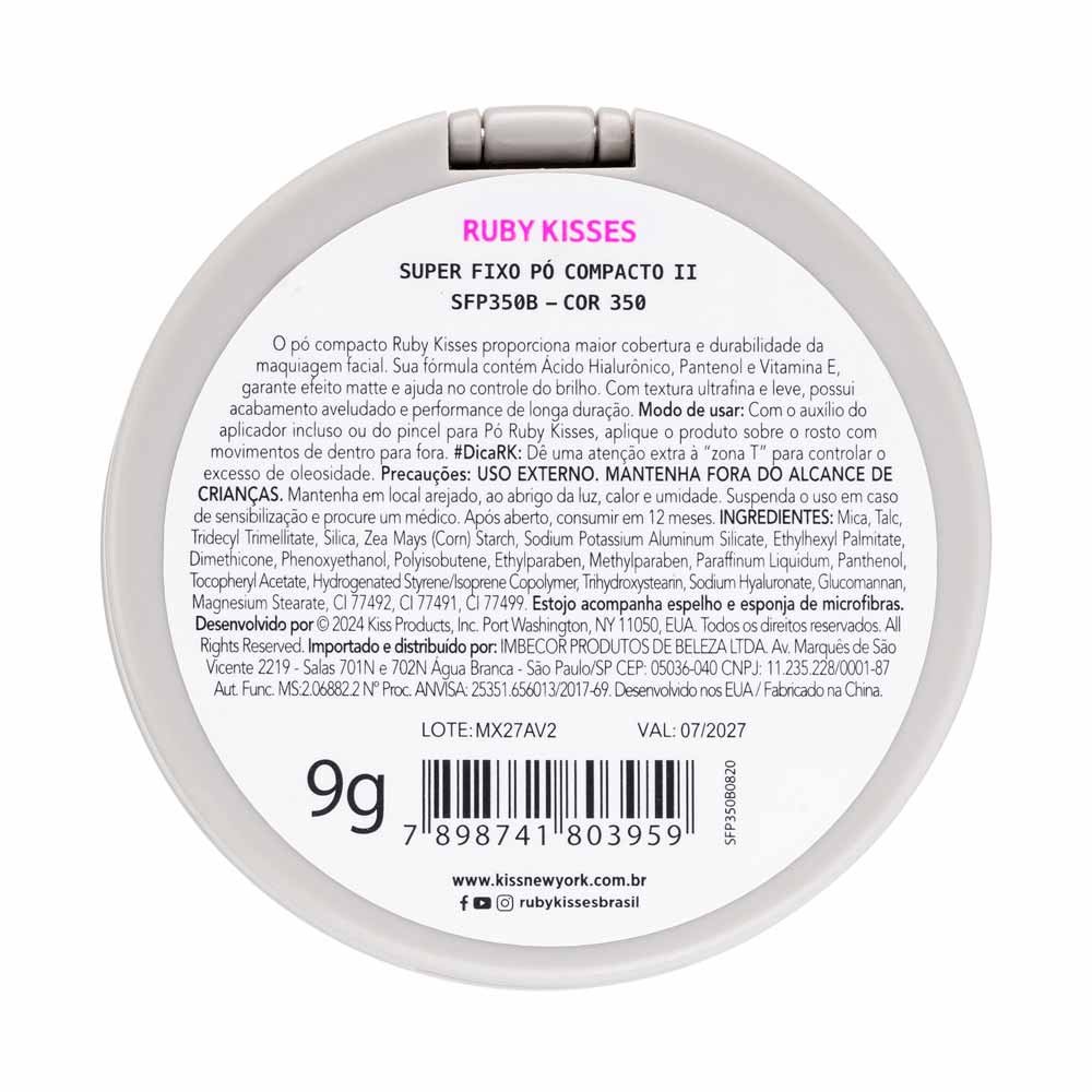 Pó Compacto Ruby Kisses - Super Fixo 350 4