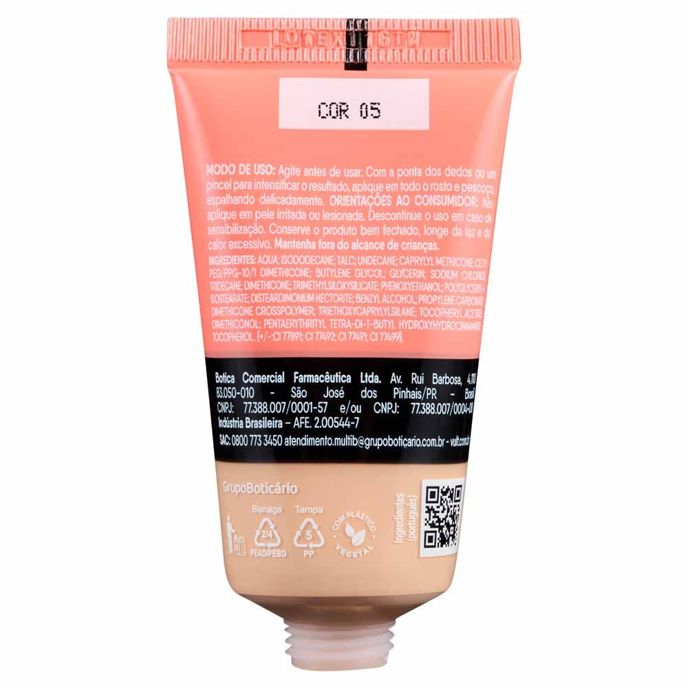 Base Líquida Alta Cobertura Vult - Matte Hidraluronic V180 3