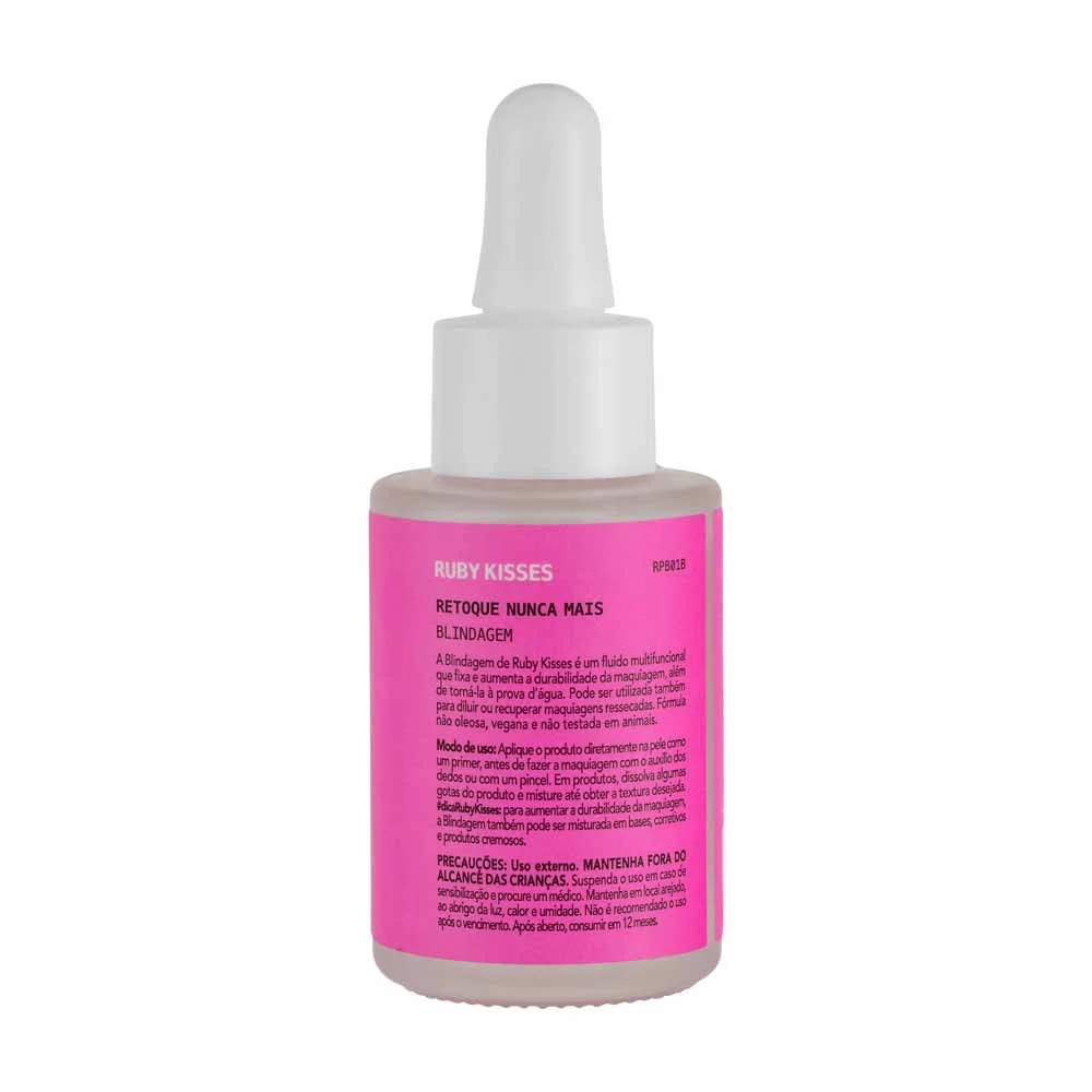 Fixador de Maquiagem Ruby Kisses - Blindagem Retoque Nunca Mais 30ml 4