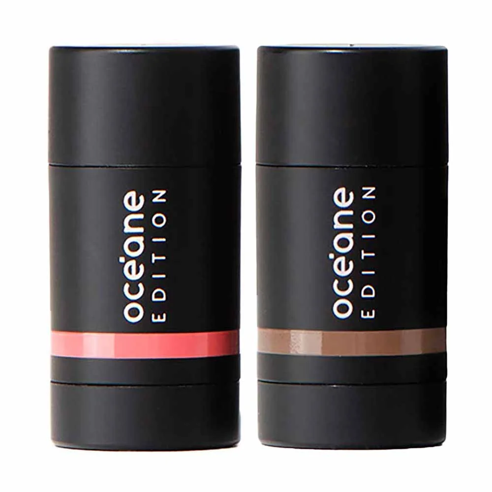 Océane Edition Mini Kit – Contorno Marrom Médio + Blush Rosa Claro ÚNICO 1