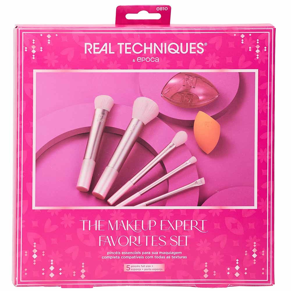 Kit de Pincéis Real Techniques + Época Cosméticos - The Makeup Expert Favorites ÚNICO 3