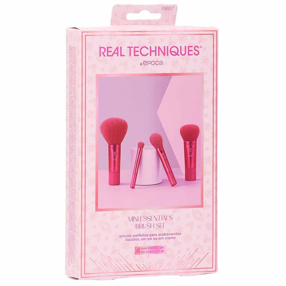 Kit Mini Pincéis Real Techniques + Época Cosméticos - Essentials Brush ÚNICO 3