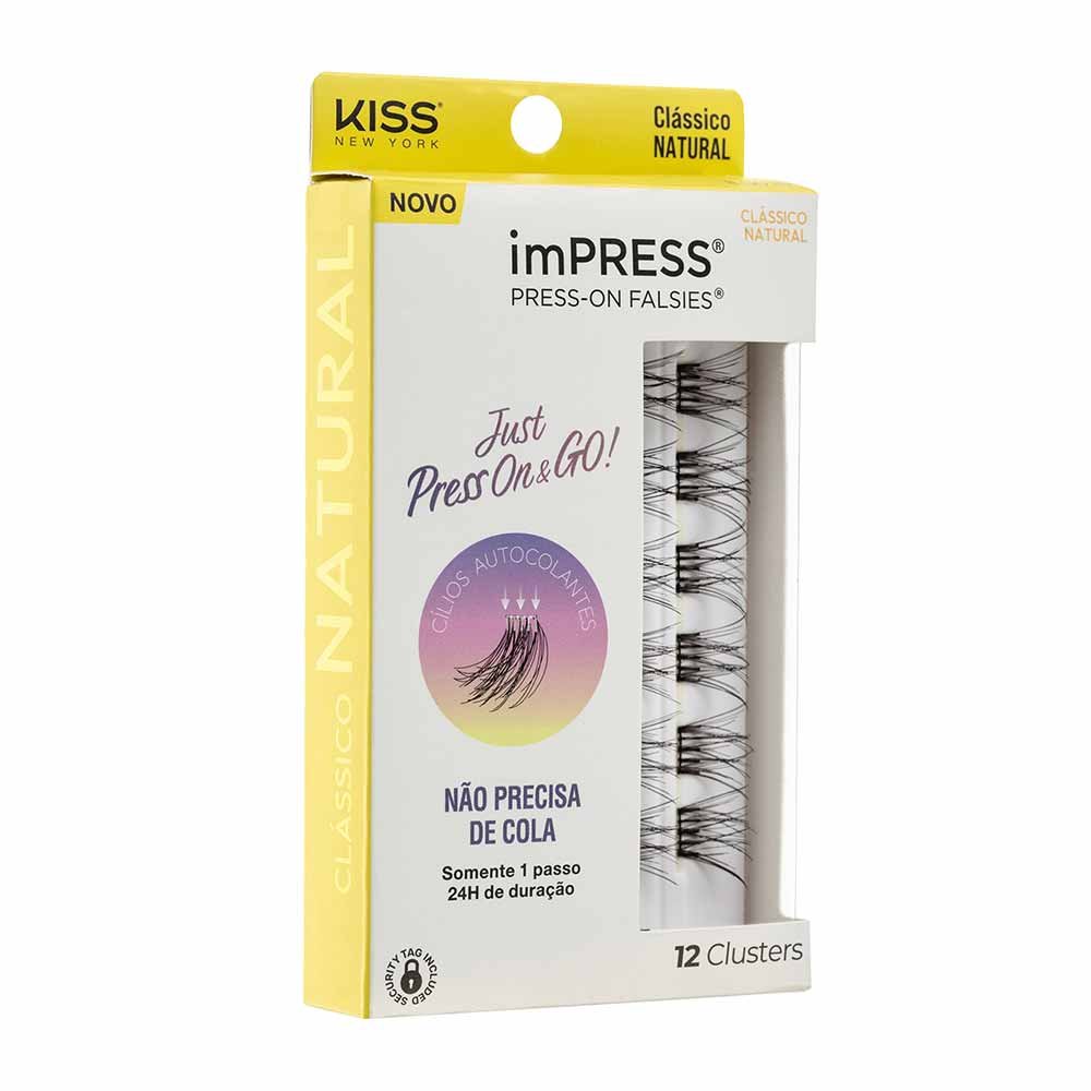 Cílios Postiços ImPRESS Press-on Falsies Mini Refil - Clássico Natural ÚNICO 1