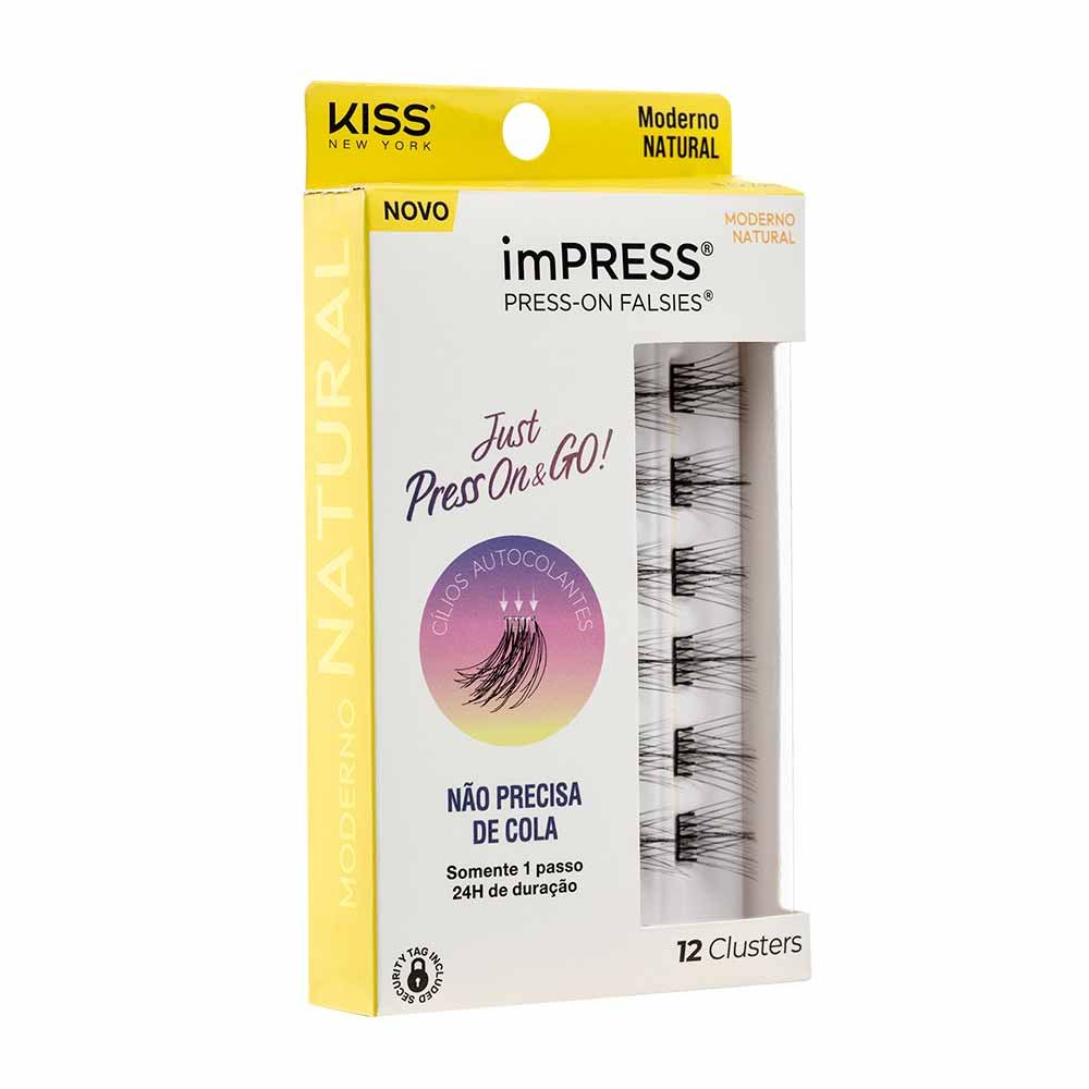 Cílios Postiços ImPRESS Press-on Falsies Mini Refil - Moderno Natural ÚNICO 1