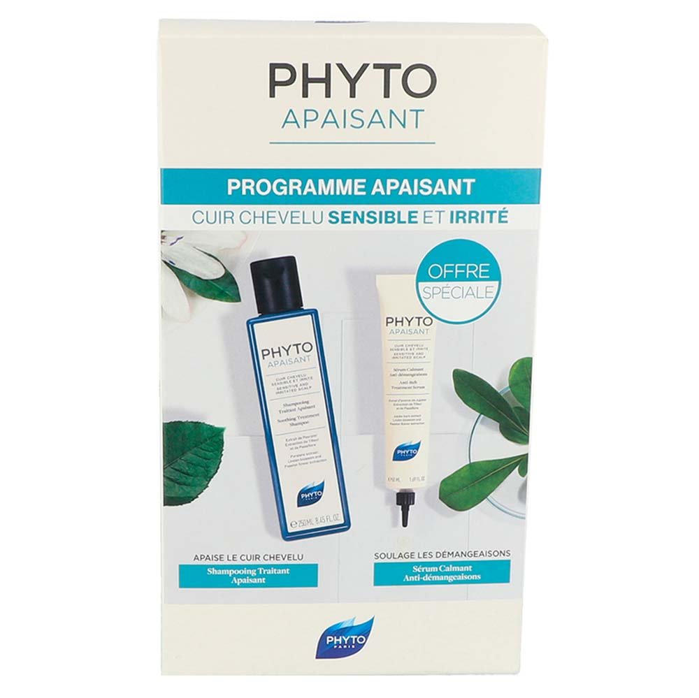 Phyto Apaisant Kit Shampoo + Sérum ÚNICO 2