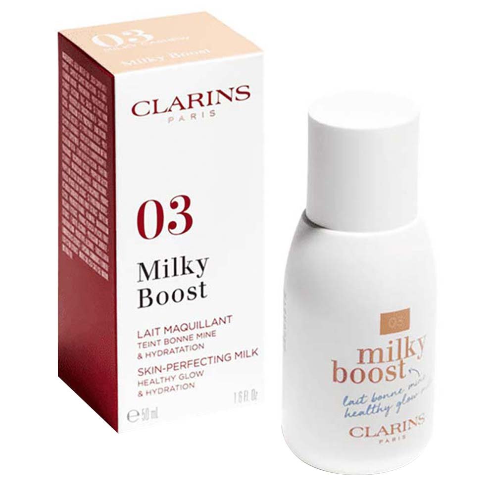 Base Líquida Clarins Milky Boost Foundation 50ml 05 - Sandalwood 5