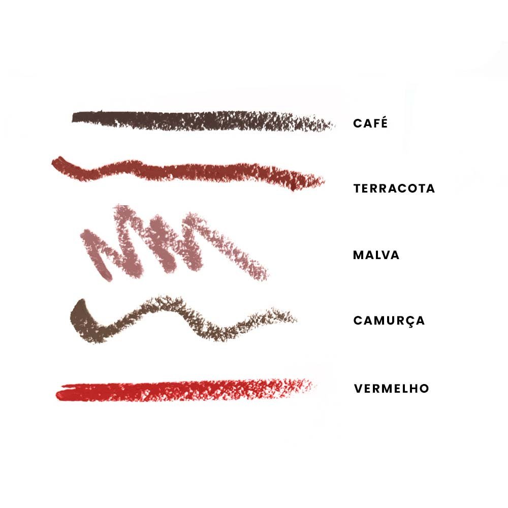 Lapiseira Retrátil Para Lábios Contém 1g Camurça 5