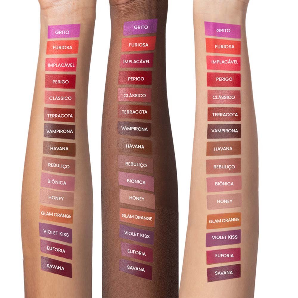 Batom Matte Contém 1g - Velvet Glam Orange 5