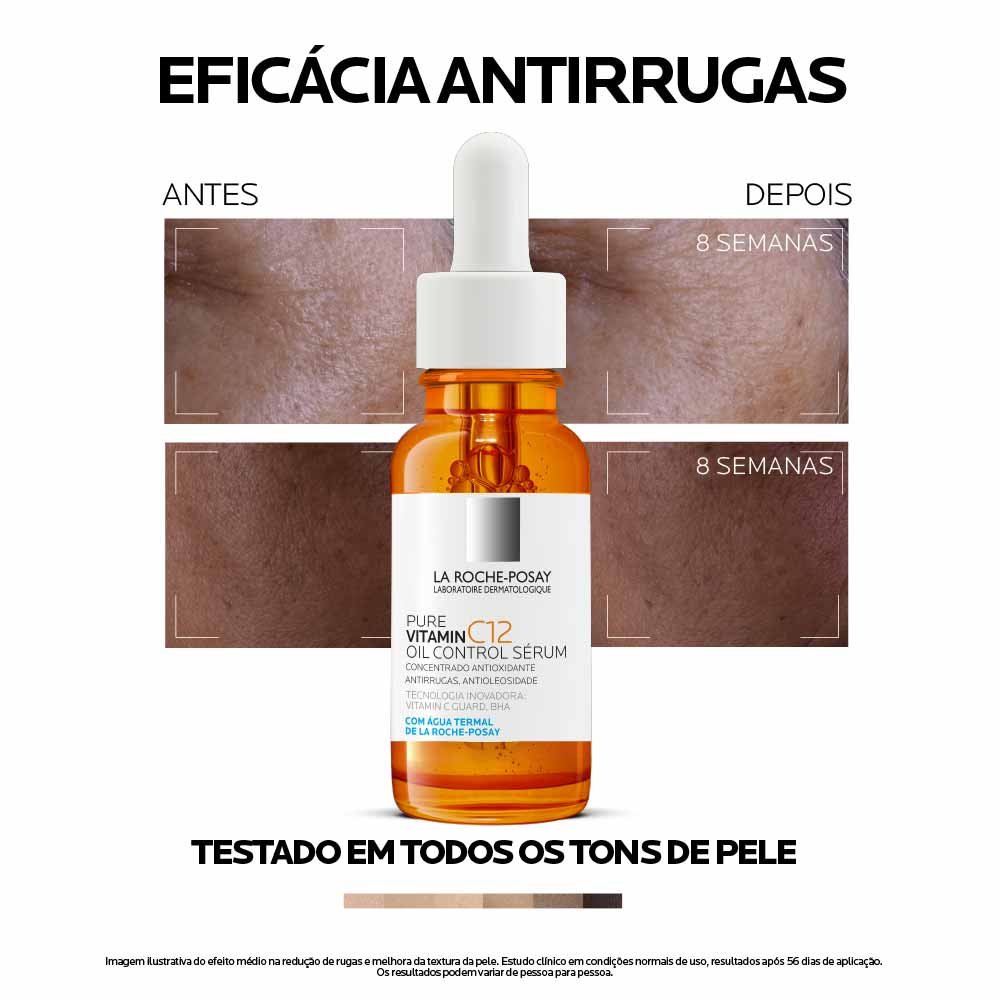 Sérum Antirrugas La Roche-Posay - Pure Vitamin C12 Oil Control 15ml 8