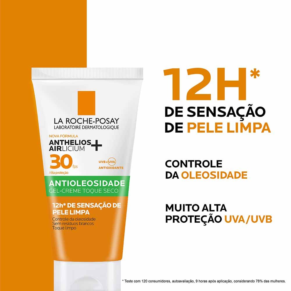 Protetor Solar Facial Antioleosidade La Roche Posay Anthelios Airlicium+ FPS30 40g 6