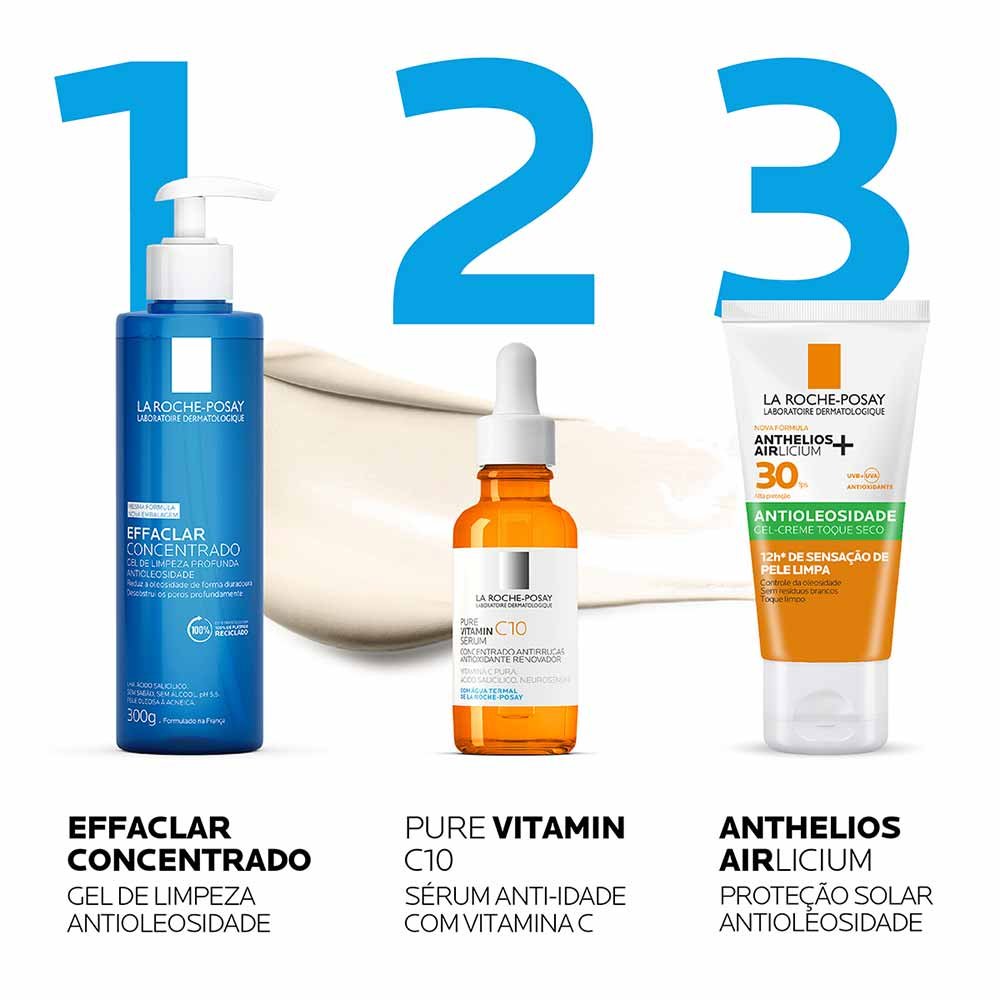 Protetor Solar Facial Antioleosidade La Roche Posay Anthelios Airlicium+ FPS30 40g 8