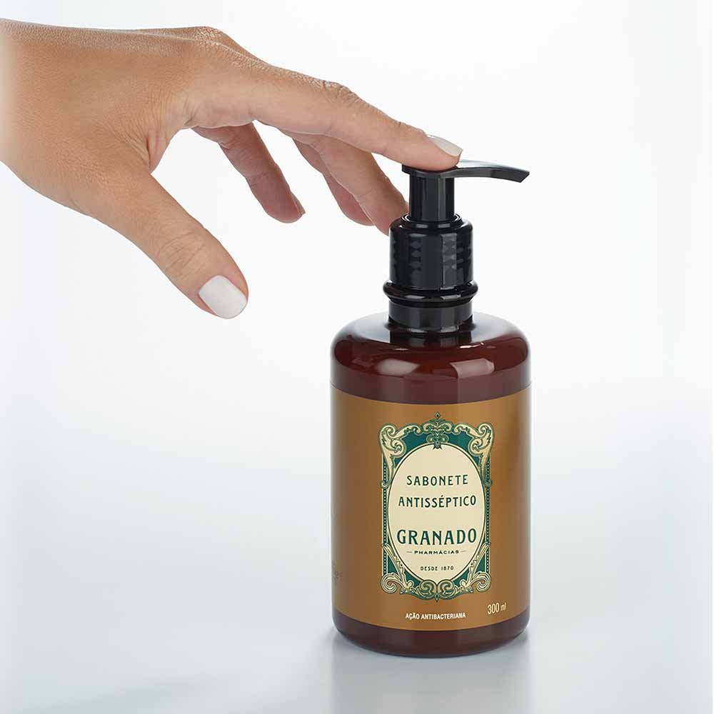 Sabonete Líquido Antisséptico Granado Tradicional 300ml 3