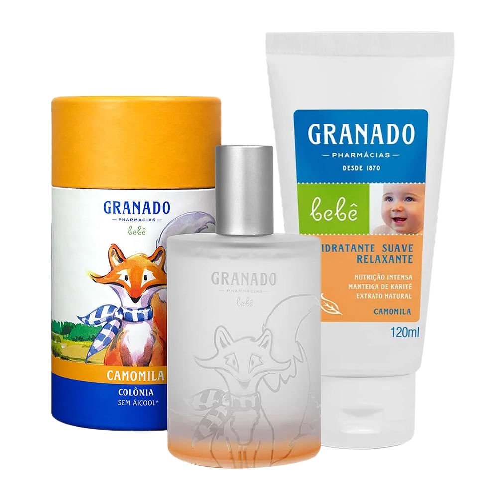 Granado Bebê Camomila - Perfume Infantil + Hidratante Suave Relaxante Kit Presenteável ÚNICO 1