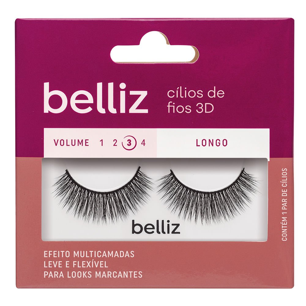 Cílios Postiços Belliz 3D - 215
