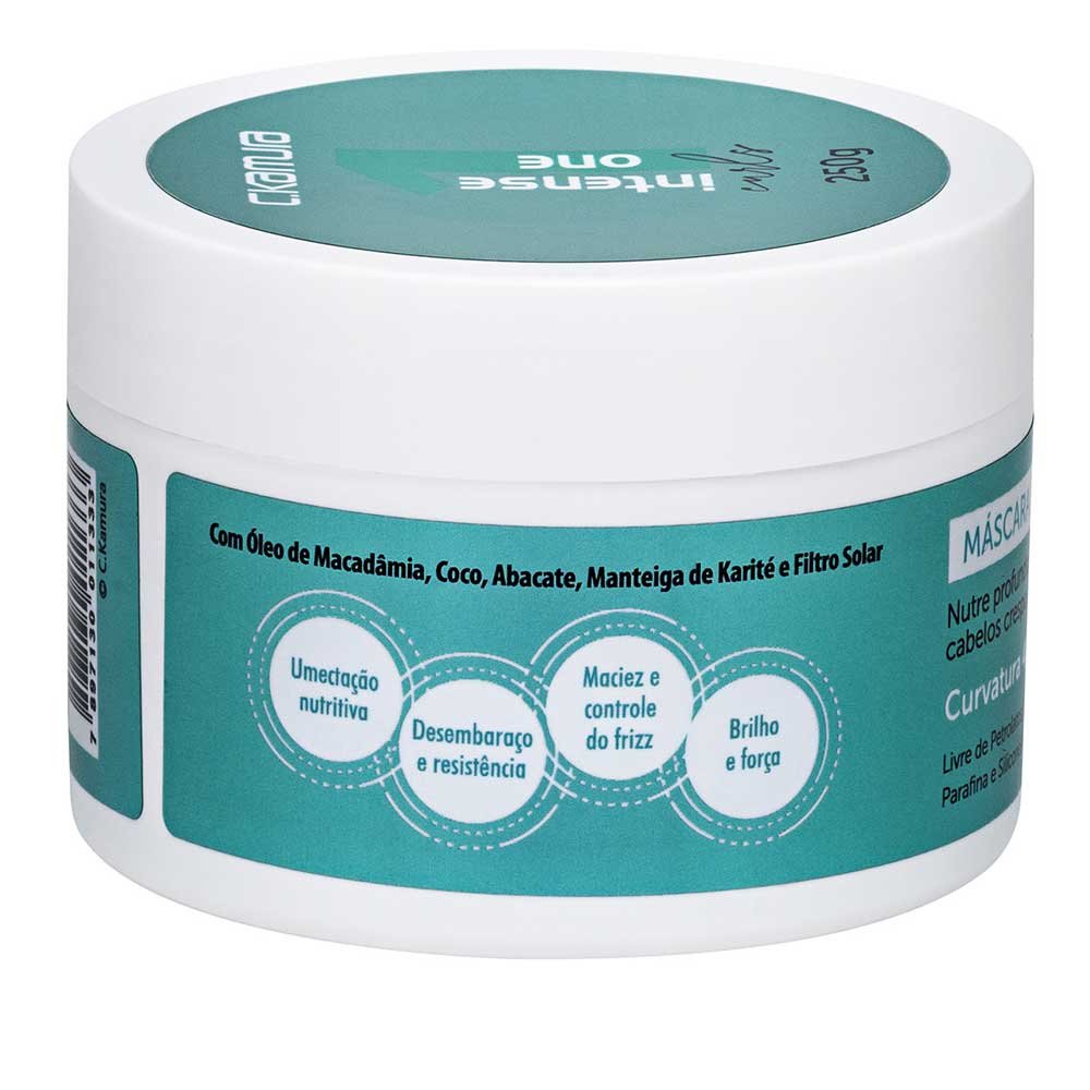 C.Kamura Intense One Curls Máscara Cabelos Crespos 250g 2