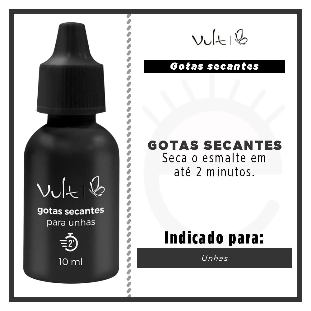 Gotas Secantes para Unhas - Vult 10ml 2