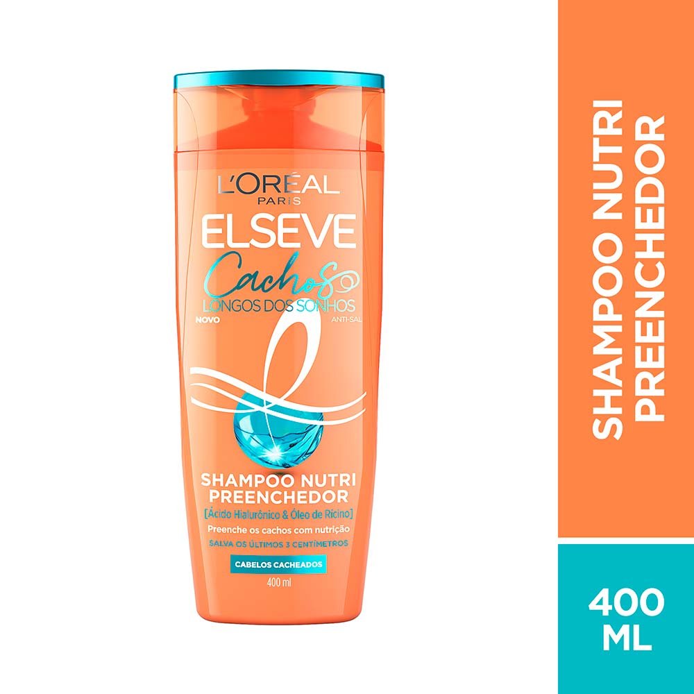 Shampoo Nutri Preenchedor Elseve Cachos Longos dos Sonhos 400ml 2