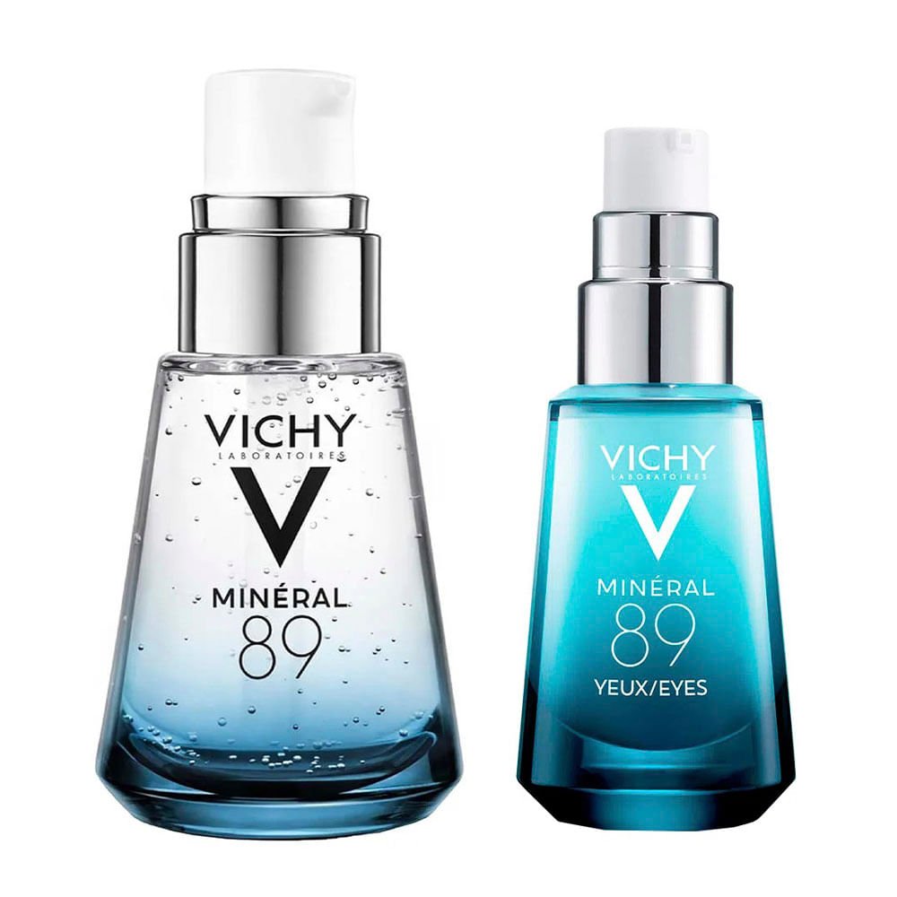 Vichy Minéral Kit - Hidratante para Olhos + Hidratante Facial para Todos os Tipos de Pele ÚNICO 1
