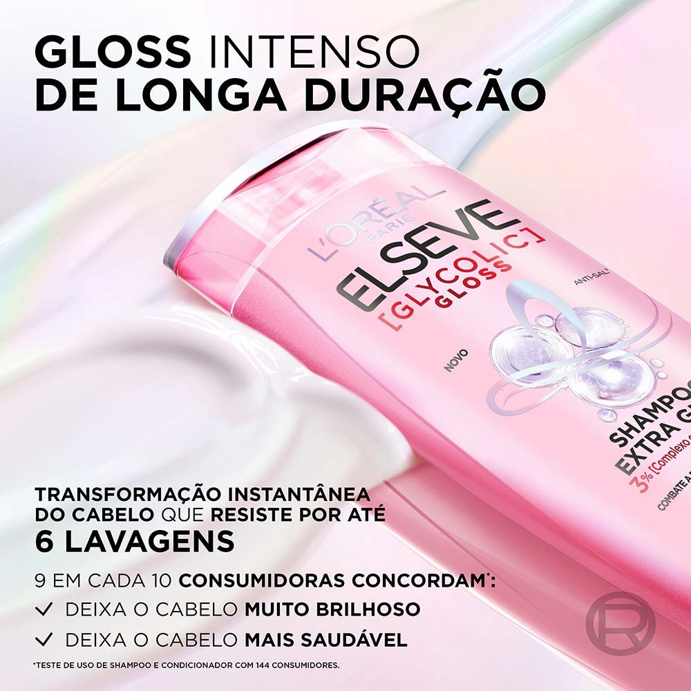 Shampoo Extra Gloss Elseve Glycolic Gloss 200ml 2
