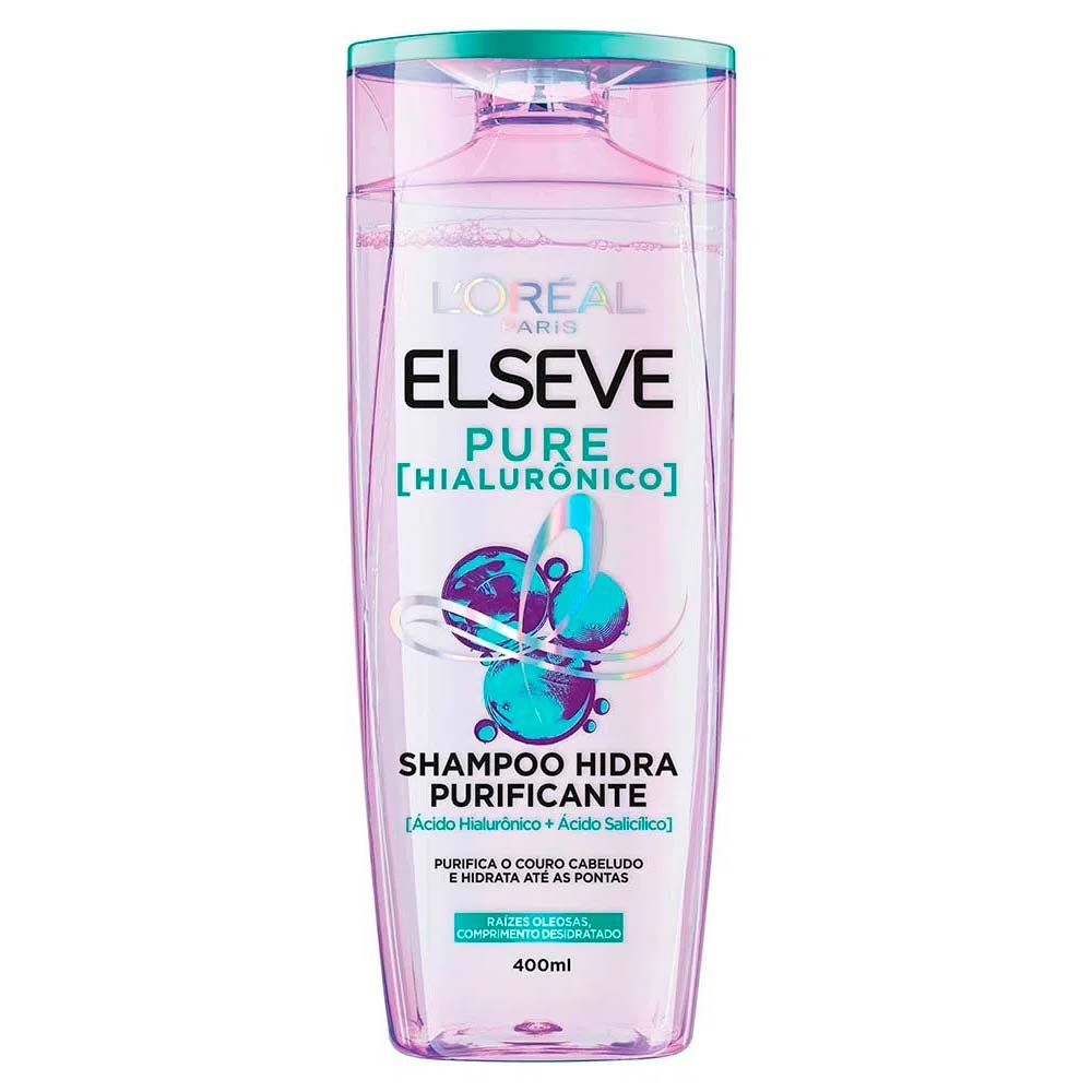 Elseve Pure Hialurônico Kit – Shampoo + Condicionador + Creme de Tratamento ÚNICO 2