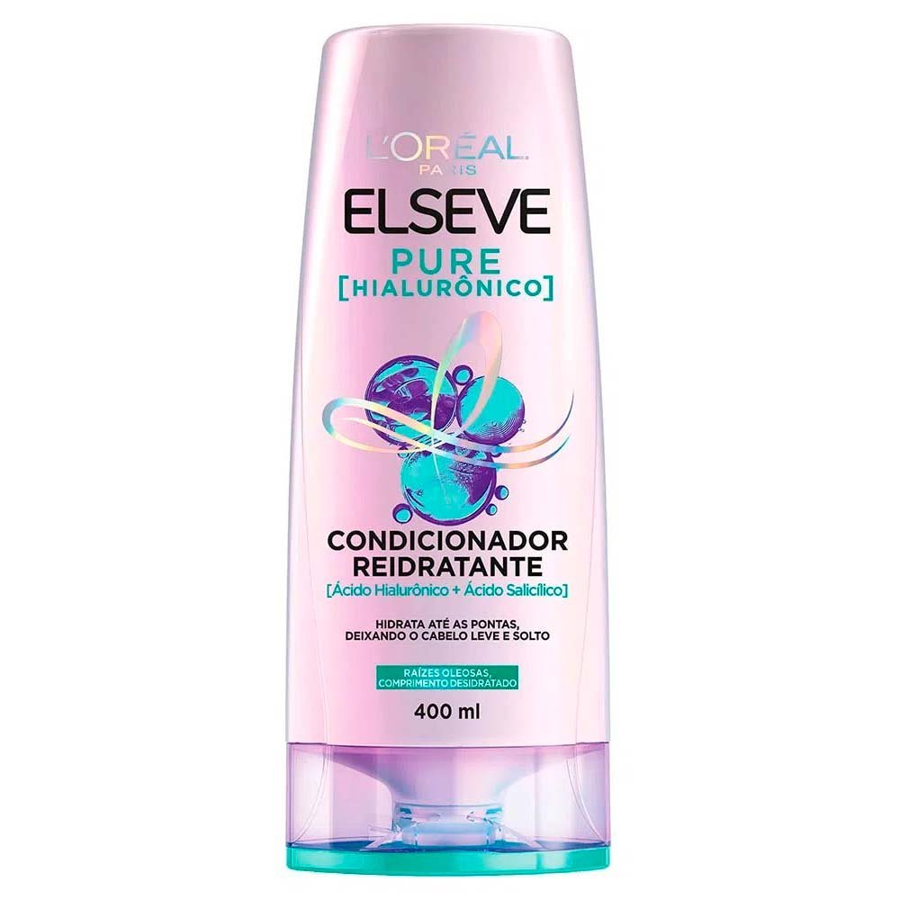 Elseve Pure Hialurônico Kit – Shampoo + Condicionador + Creme de Tratamento ÚNICO 3