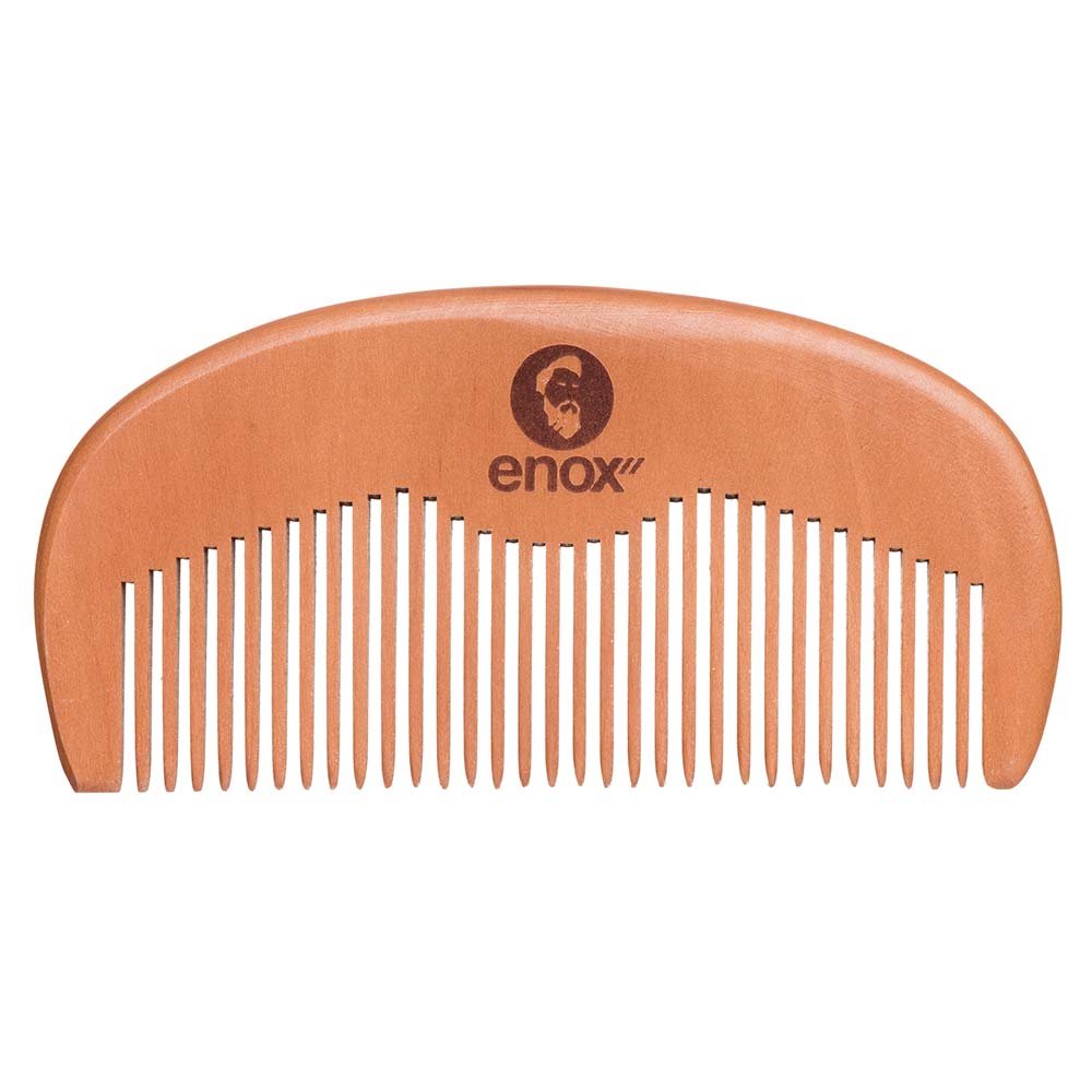 Pente De Madeira Enox Para Barbas