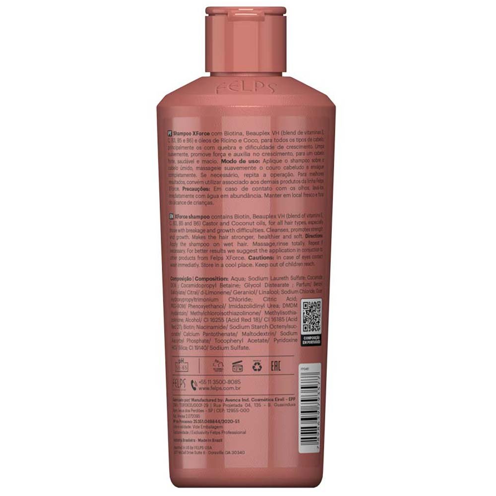 Felps X Force – Shampoo Fortalecedor 250ml 2