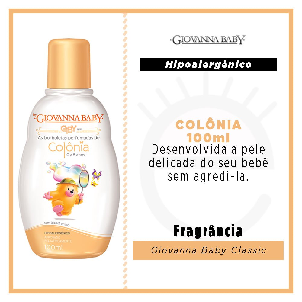 Colônia Infantil Giby Giovanna Baby 100ml 2