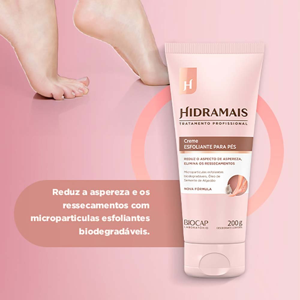 Creme Esfoliante Para os Pés Hidramais 200g 3