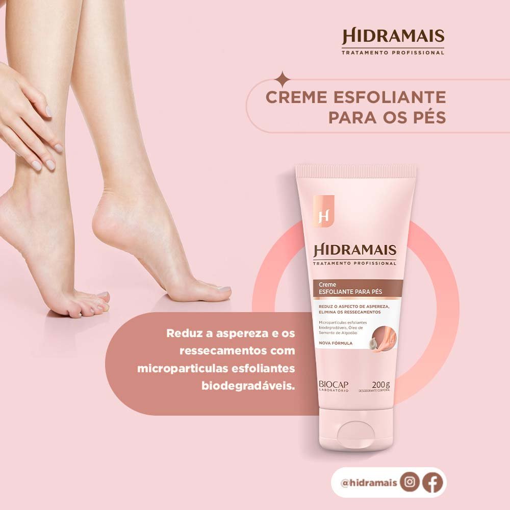 Creme Esfoliante Para os Pés Hidramais 200g 4