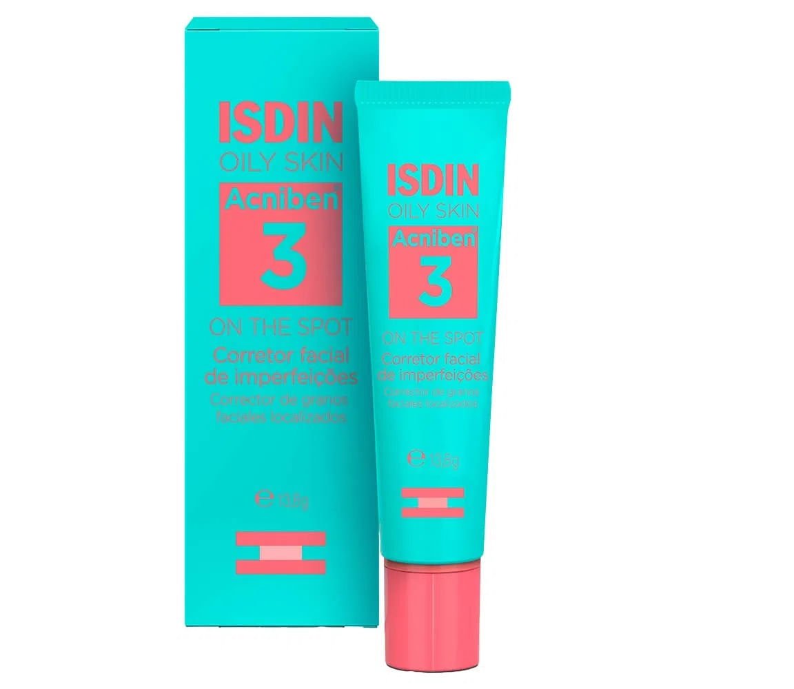 Isdin Kit – Sabonete Líquido Facial + Gel Creme Facial + Spray Corporal Antiacne + Gel Secativo para Espinhas ÚNICO 4