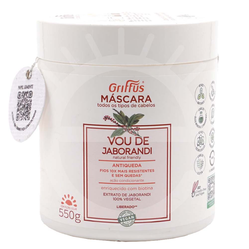 Griffus Vou de Jaborandi Máscara de Hidratação 550g 1