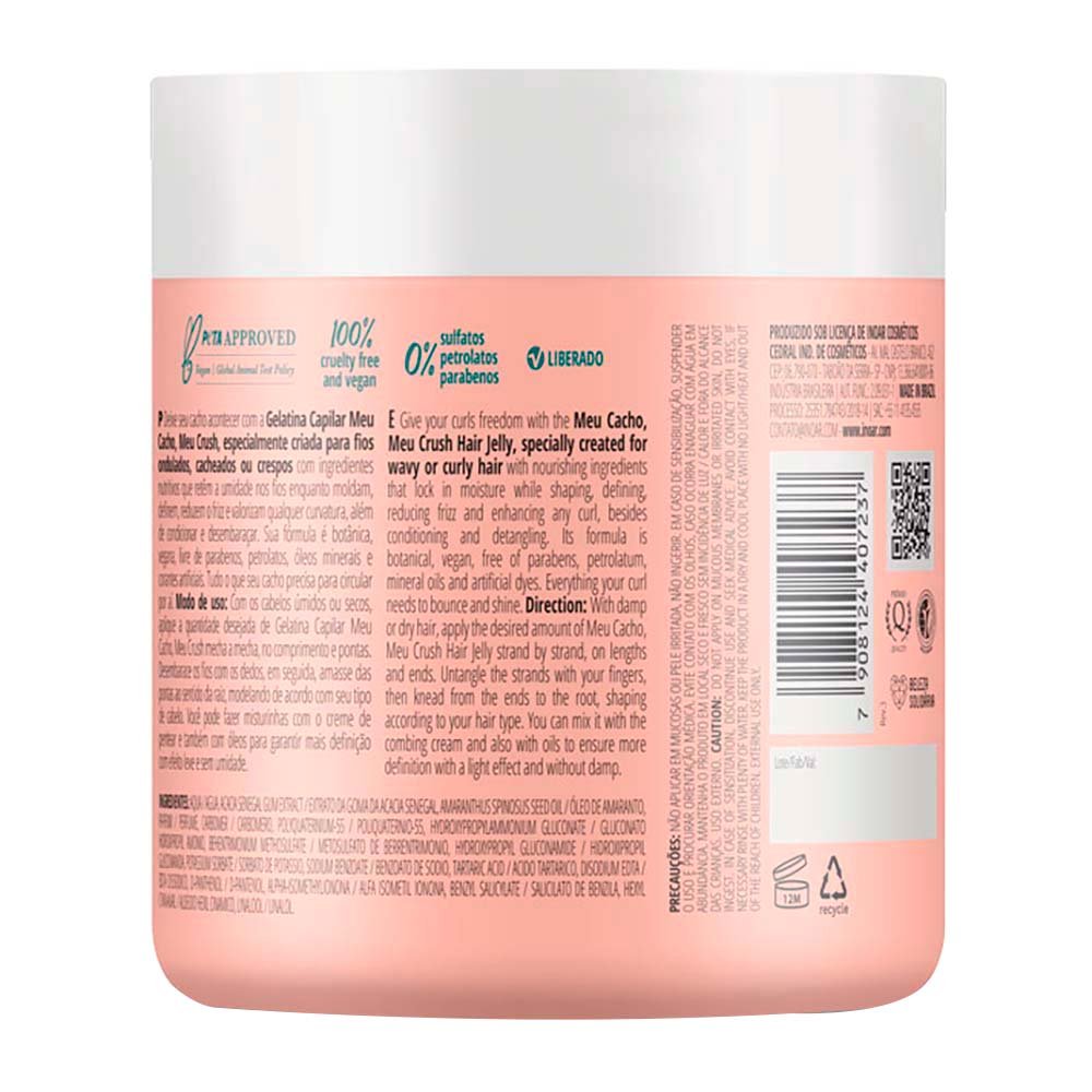 Gelatina Inoar Meu Cacho Meu Crush 500g 4
