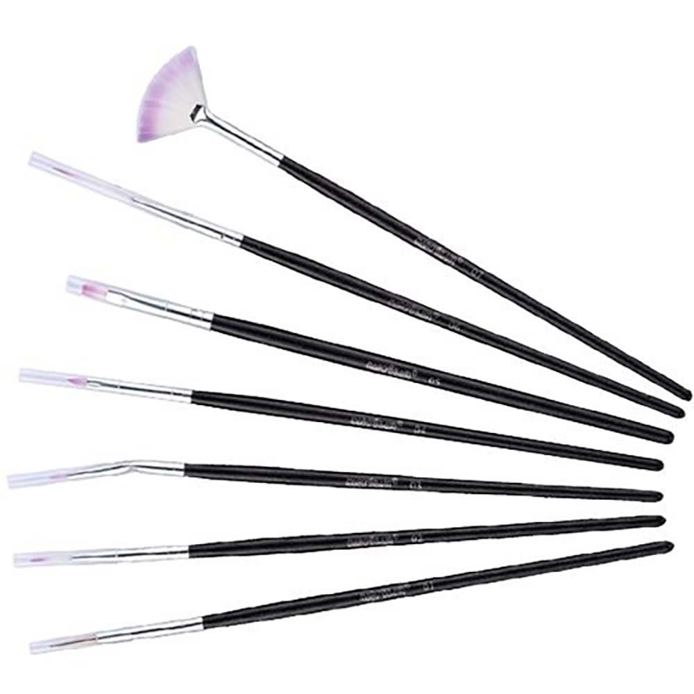 Macrilan B706 Kit – 7 Pincéis para Unhas Artísticas