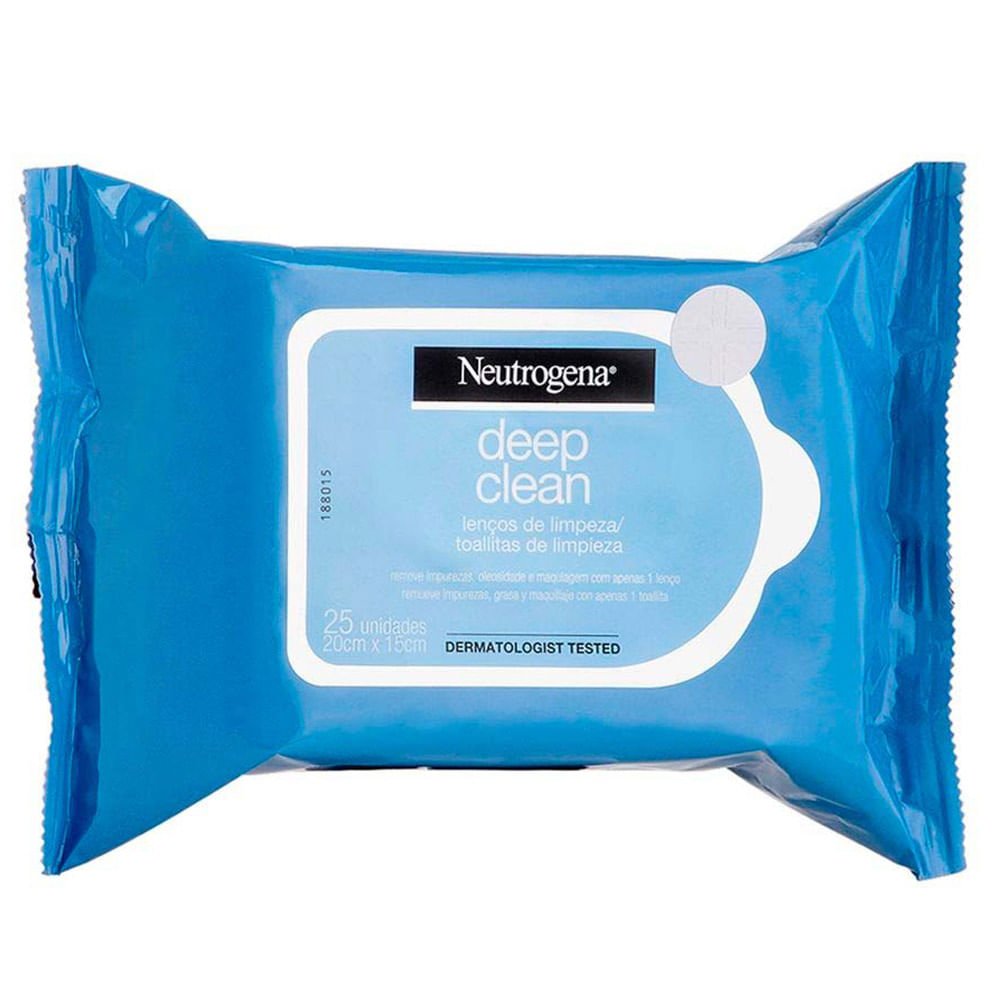 Lenço Demaquilante NeutrogenaDeep Clean ÚNICO 1
