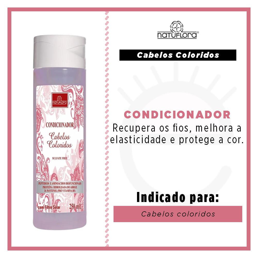 Natuflora Cabelos Coloridos - Condicionador 250ml 2