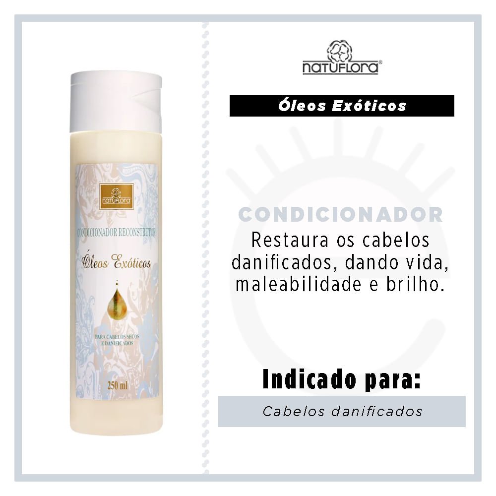 Natuflora Óleos Exóticos - Condicionador Reconstrutor 250ml 2