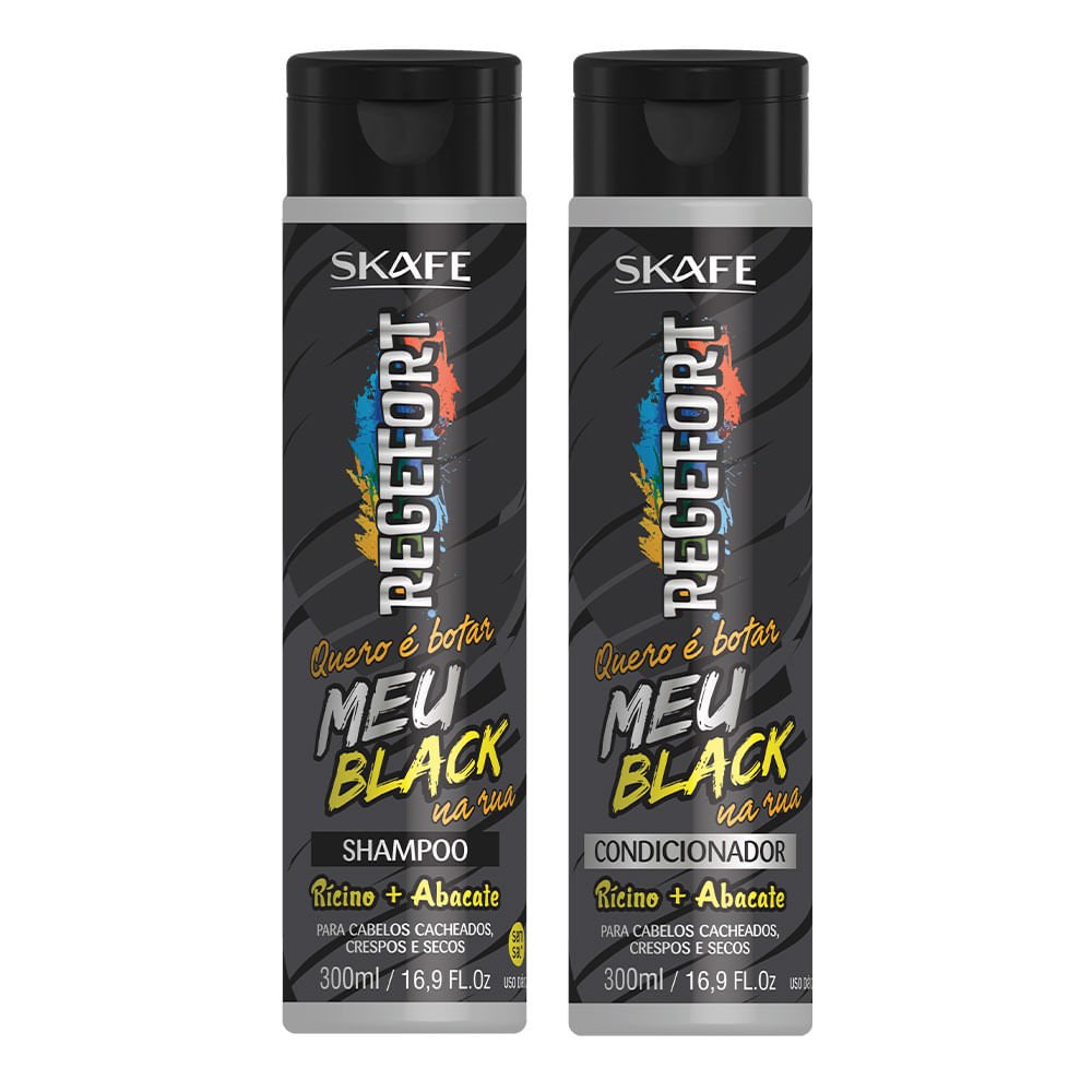 Skafe Quero Botar Meu Black na Rua Kit – Shampoo e Condicionador ÚNICO 1