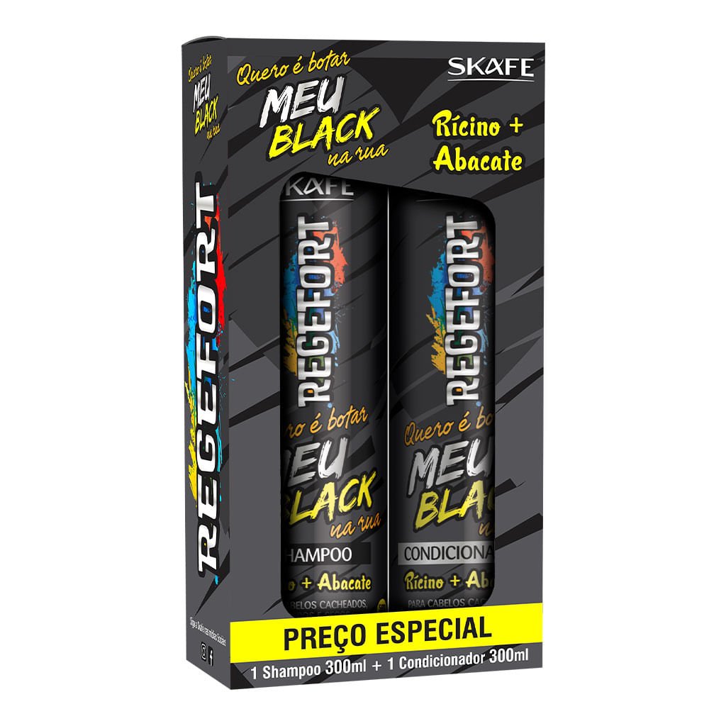 Skafe Quero Botar Meu Black na Rua Kit – Shampoo e Condicionador ÚNICO 2