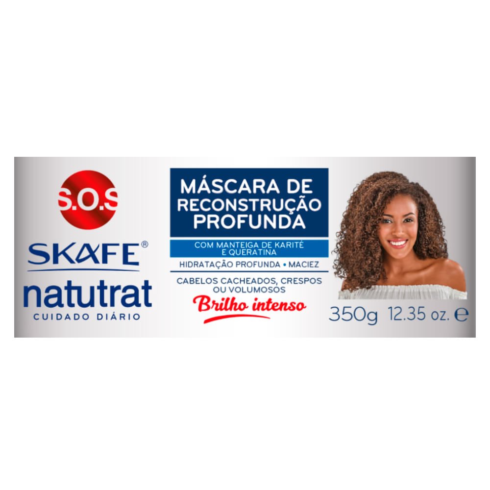 Skafe Natutrat SOS Cuidado Diário - Máscara de Reconstrução Profunda 350g 2